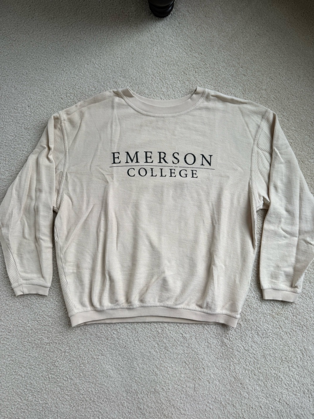 Emerson College Cream Crewneck